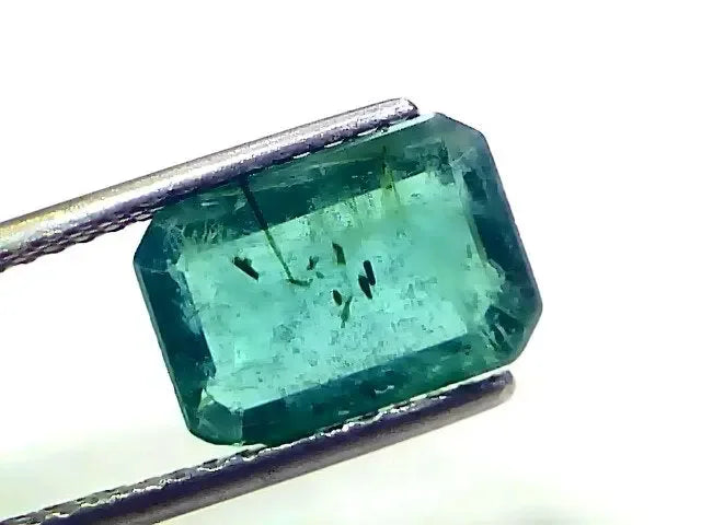 3.48 Ct Certified Untreated Natural Zambian Emerald Panna Gemstone - Venus Gems