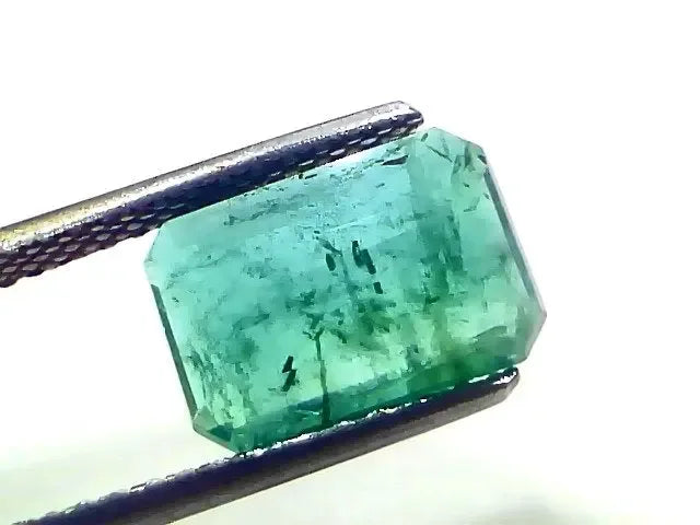 3.48 Ct Certified Untreated Natural Zambian Emerald Panna Gemstone - Venus Gems