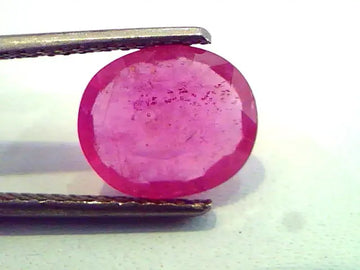 3.49 Ct Natural Ruby Gemstone for Sun Manek (Heated)