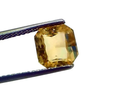 3.49 Ct IGI Certified Unheated Untreated Natural Ceylon Yellow Sapphire AAA - Venus Gems