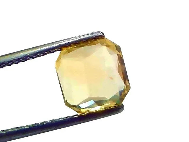 3.49 Ct IGI Certified Unheated Untreated Natural Ceylon Yellow Sapphire AAA - Venus Gems