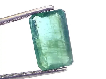 3.38 Ct Certified Untreated Natural Zambian Emerald Gemstone Panna - Venus Gems