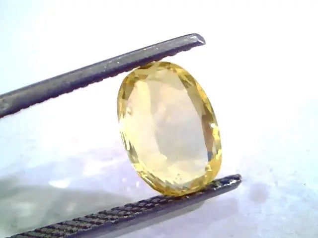 3.50 Ct Unheated Untreated Natural Ceylon Yellow Sapphire Gems