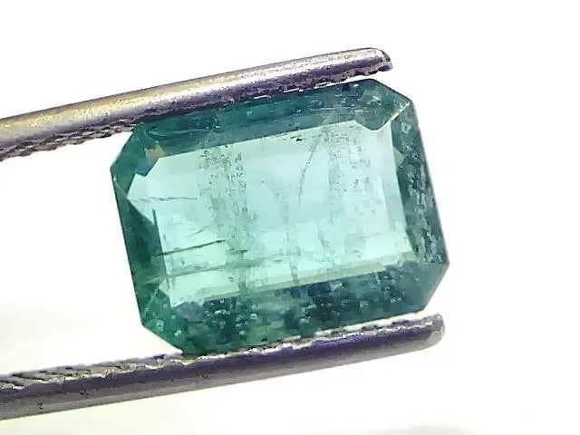 3.50 Ct GII Certified Untreated Natural Zambian Emerald Gemstones - Venus Gems