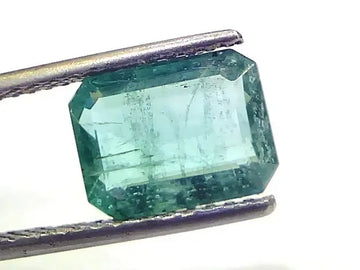 3.50 Ct GII Certified Untreated Natural Zambian Emerald Gemstones - Venus Gems