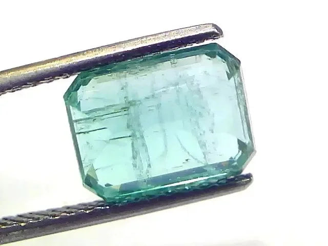 3.50 Ct GII Certified Untreated Natural Zambian Emerald Gemstones - Venus Gems
