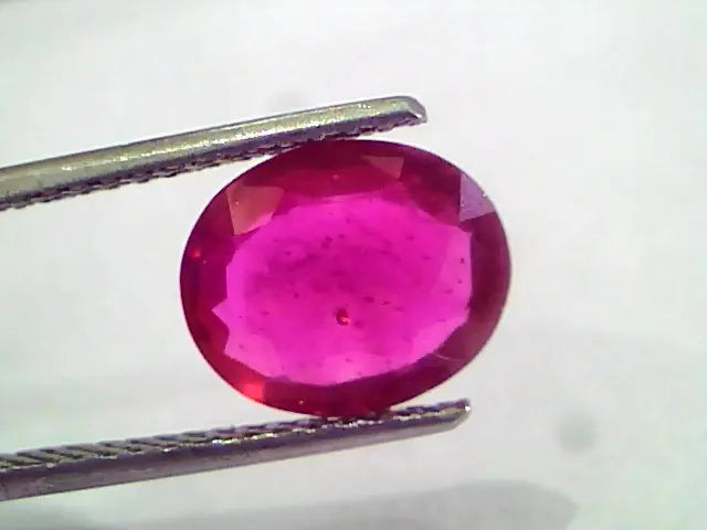 3.52 Ct Natural Ruby Gemstone Manek Gem for Sun (Heated)