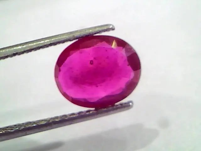 3.52 Ct Natural Ruby Gemstone Manek Gem for Sun (Heated)