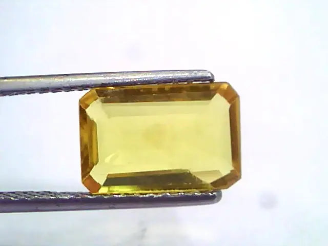3.53 Ct Natural Yellow Sapphire Pukhraj Jupiter Gemstone(Heated)