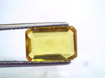 3.53 Ct Natural Yellow Sapphire Pukhraj Jupiter Gemstone(Heated)