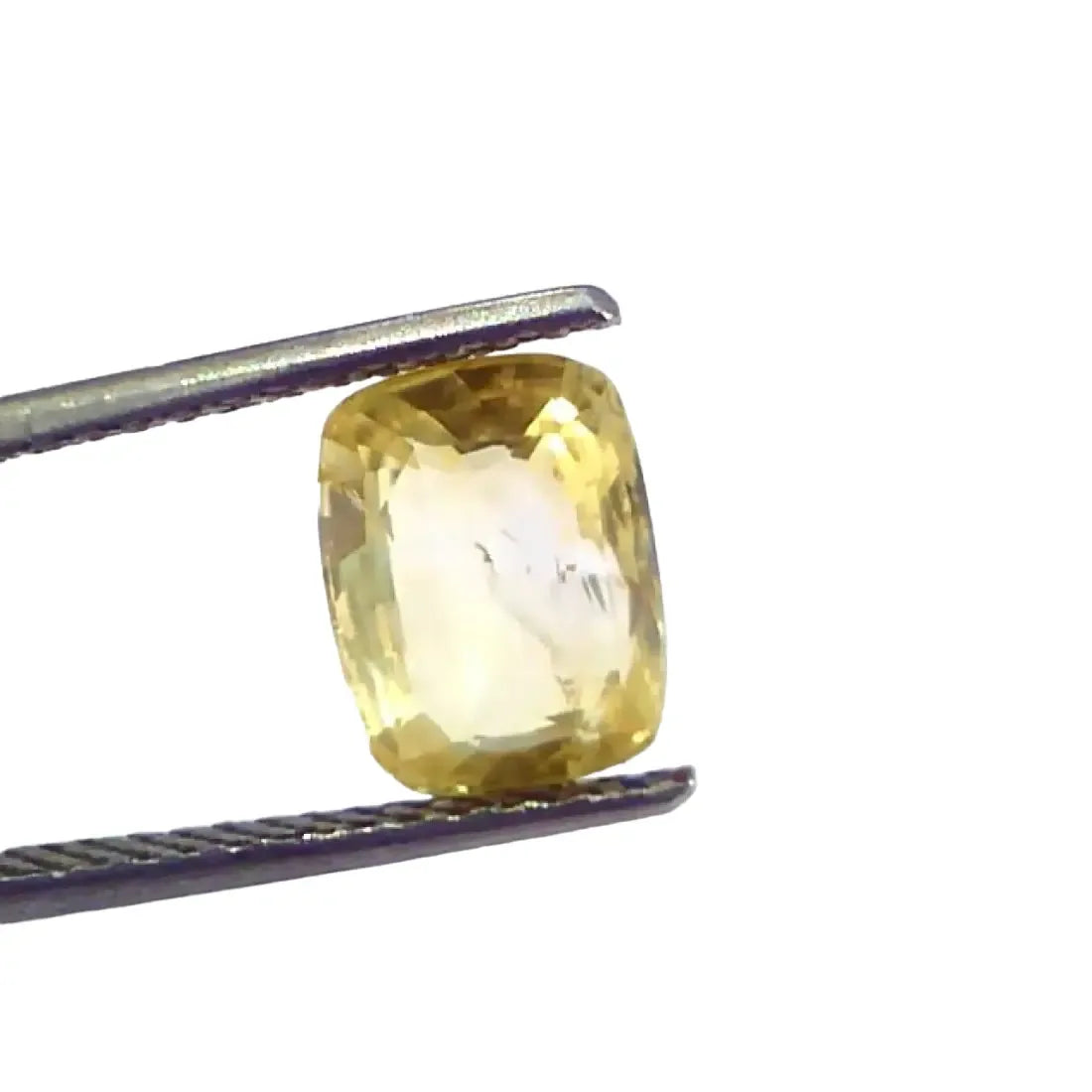 3.50 Ct IGI Certified Unheated Untreated Natural Ceylon Yellow Sapphire - Venus Gems