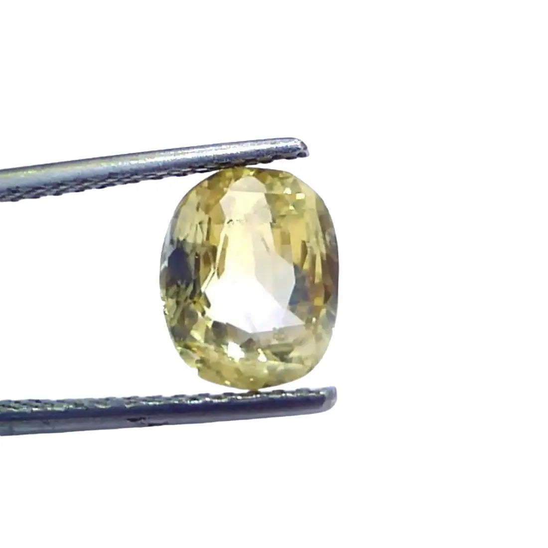 3.50 Ct IGI Certified Unheated Untreated Natural Ceylon Yellow Sapphire