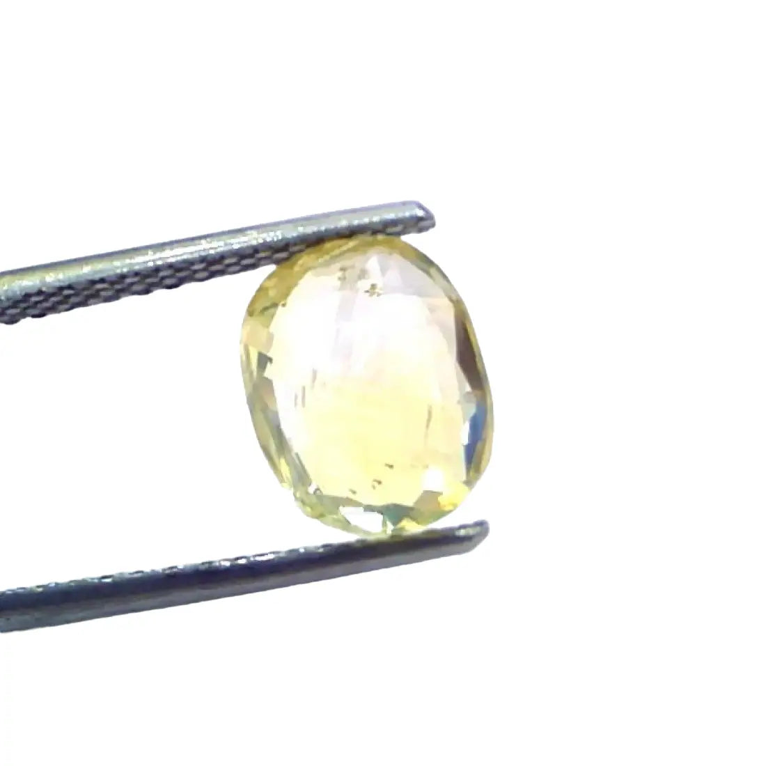 3.50 Ct IGI Certified Unheated Untreated Natural Ceylon Yellow Sapphire