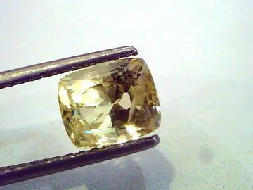 3.51 Ct Unheated Untreated Natural Ceylon Yellow Sapphire Gems