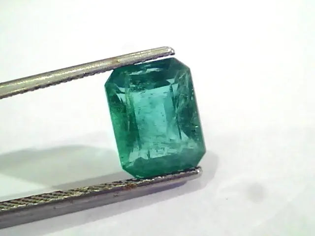 3.58 Ct Untreated Natural Zambian Emerald Gemstone Panna AAA