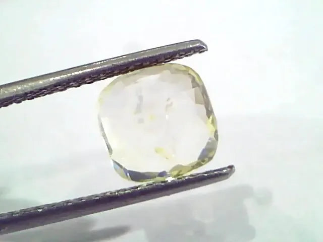 3.52 Ct Unheated Untreated Natural Ceylon Yellow Sapphire Pukhraj - Venus Gems
