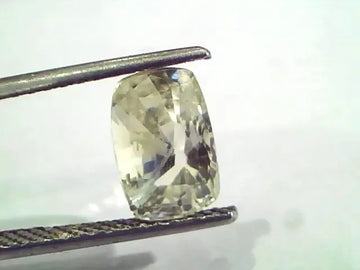 3.52 Ct Unheated Untreated Natural Ceylon Yellow Sapphire Pukhraj - Venus Gems