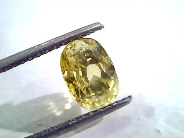 3.53 Ct Unheated Untreated Natural Ceylon Yellow Sapphire Gems
