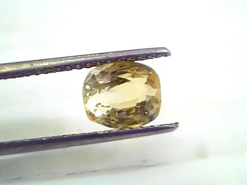 3.55 Ct 6 Ratti Unheated Untreated Natural Ceylon Yellow Sapphire