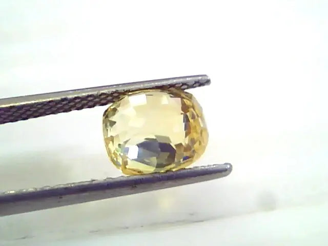 3.55 Ct 6 Ratti Unheated Untreated Natural Ceylon Yellow Sapphire