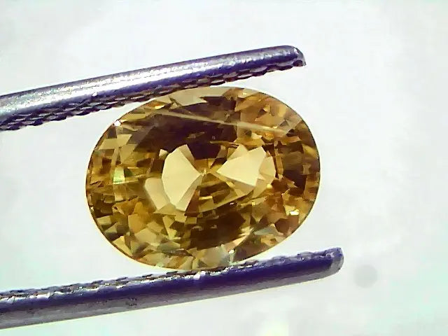 3.54 Ct IGI Certified Unheated Untreated Natural Ceylon Yellow Sapphire AAAAA