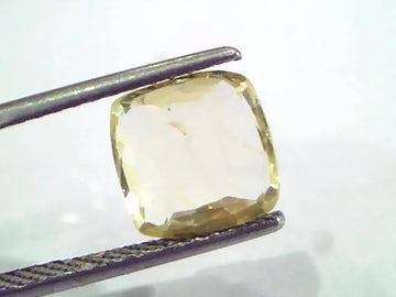 3.55 Ct Unheated Untreated Natural Ceylon Yellow Sapphire Pukhraj
