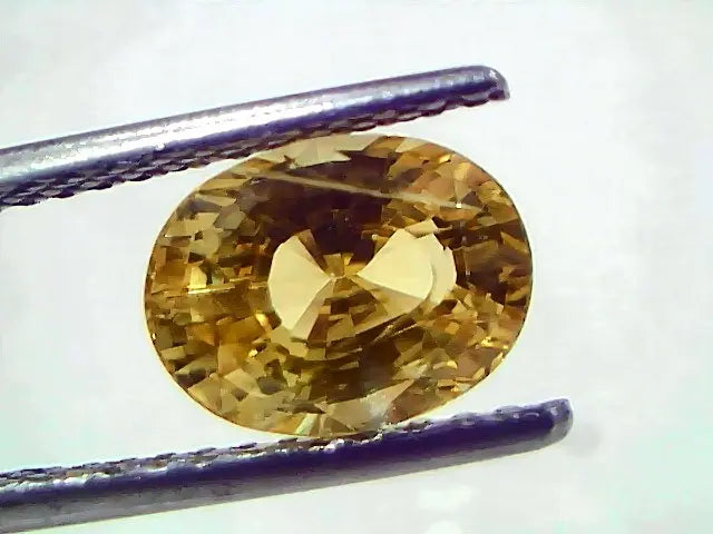 3.54 Ct IGI Certified Unheated Untreated Natural Ceylon Yellow Sapphire AAAAA