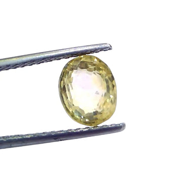 3.54 Ct IGI Certified Unheated Untreated Natural Ceylon Yellow Sapphire