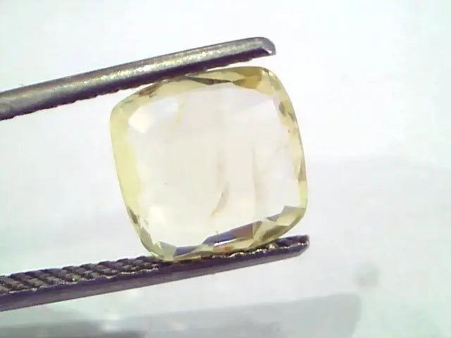 3.55 Ct Unheated Untreated Natural Ceylon Yellow Sapphire Pukhraj