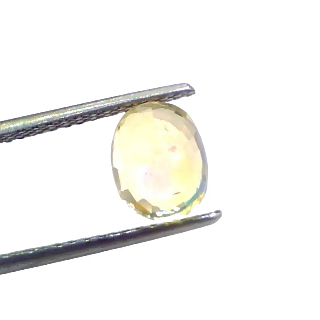 3.54 Ct IGI Certified Unheated Untreated Natural Ceylon Yellow Sapphire