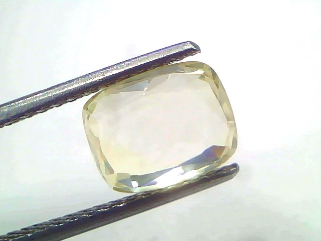 3.54 Ct Certified Unheated Natural Ceylon Yellow Sapphire Pukhraj – 3.89 Ratti