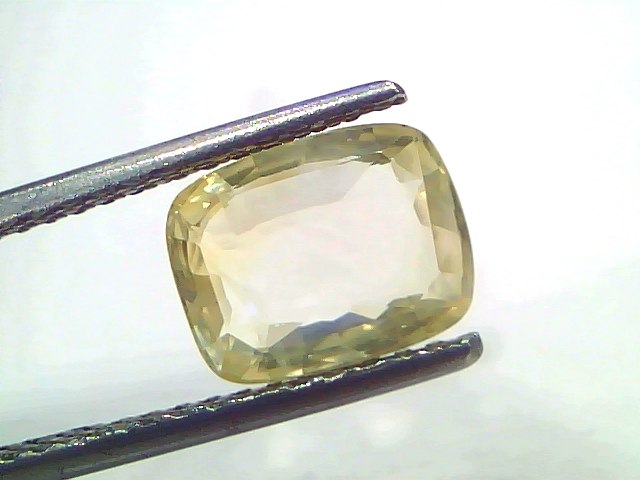 3.54 Ct Certified Unheated Natural Ceylon Yellow Sapphire Pukhraj – 3.89 Ratti