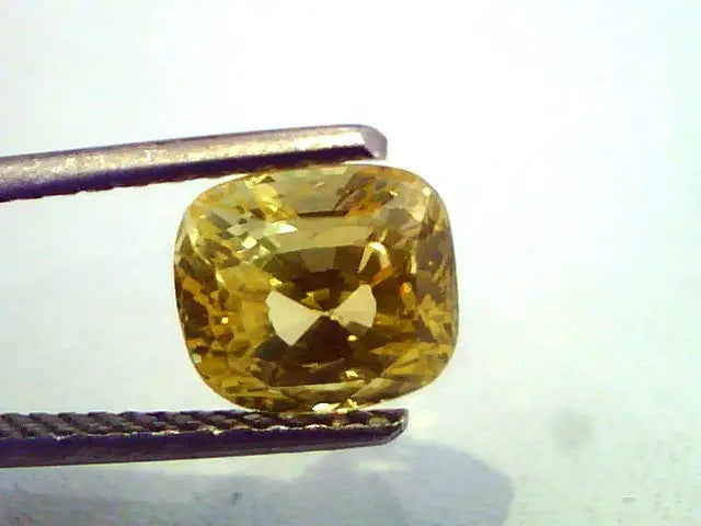 3.55 Ct Unheated Untreated Natural Ceylon Yellow Sapphire AAA