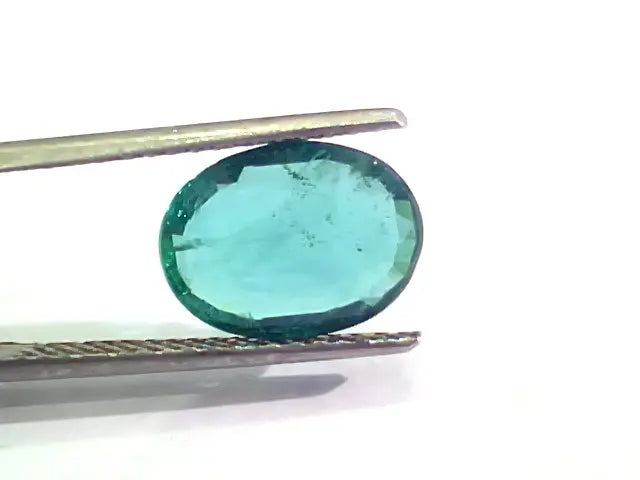 3.57 Ct Untreated Natural Zambian Emerald Gemstone Panna AAAAA