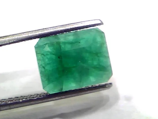 3.64 Ct Certified Untreated Natural Zambian Emerald Panna Gemstone