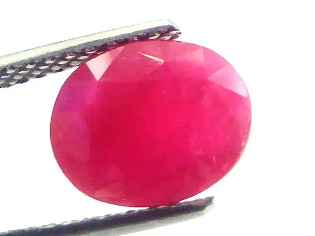3.56 Ct Untreated Natural Old Burma Ruby Gemstone Manik