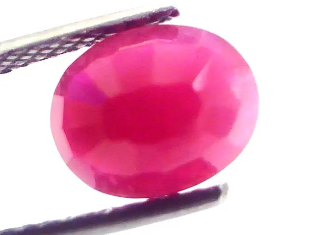 3.56 Ct Untreated Natural Old Burma Ruby Gemstone Manik
