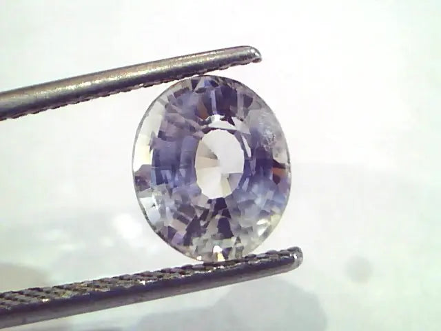 3.59 Ct Unheated Untreated Natural White Sapphire Gemstones AA