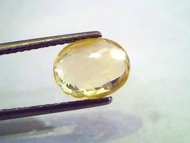 3.58 Ct Unheated Untreated Natural Ceylon Yellow Sapphire Pukhraj AAA