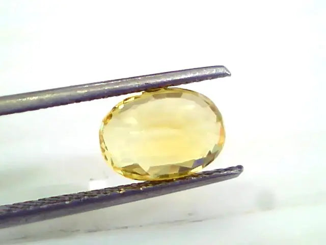 3.56 Ct 6 Ratti Unheated Untreated Natural Ceylon Yellow Sapphire