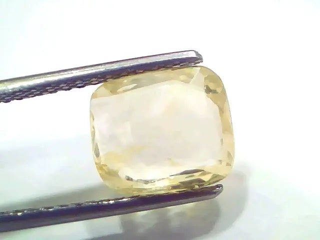 3.56 Ct Certified Unheated Untreated Natural Ceylon Yellow Sapphire