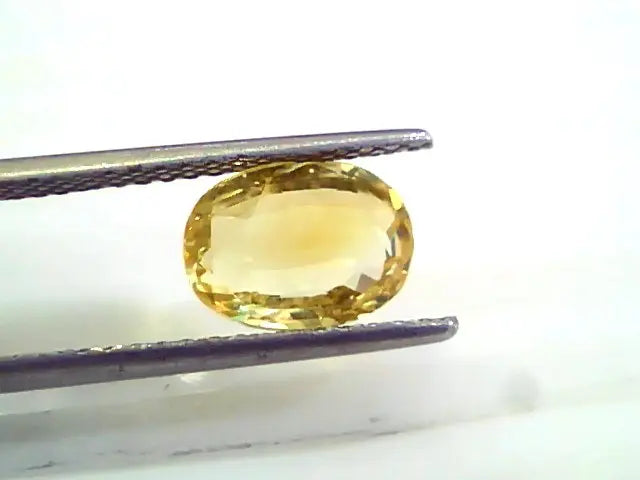 3.56 Ct 6 Ratti Unheated Untreated Natural Ceylon Yellow Sapphire