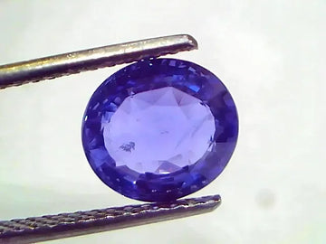 3.56 Ct IGI Certified Unheated Untreated Natural Ceylon Blue Sapphire AAA - Venus Gems