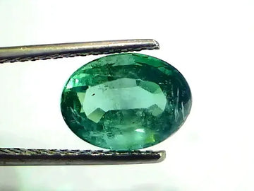 3.56 Ct GII Certified Untreated Natural Zambian Emerald Gemstone Panna AA - Venus Gems