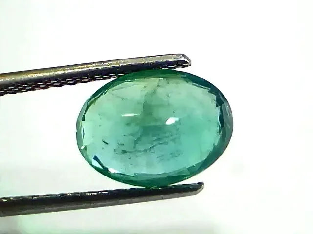 3.56 Ct GII Certified Untreated Natural Zambian Emerald Gemstone Panna AA - Venus Gems