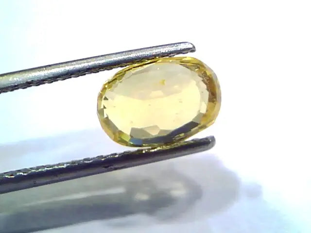 3.56 Ct IGI Certified Unheated Untreated Natural Ceylon Yellow Sapphire