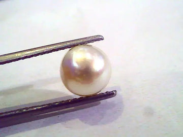 3.57 Ct 8.30 Chaw Natural Real Basra Pearl Moti Certified *RARE