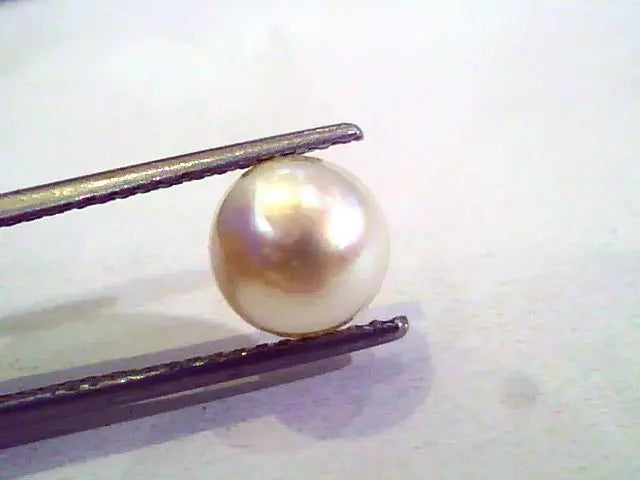 3.57 Ct 8.30 Chaw Natural Real Basra Pearl Moti Certified *RARE