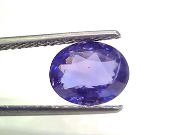 3.57 Ct IGI Certified Unheated Untreated Natural Burma Blue Sapphire AAA - Venus Gems
