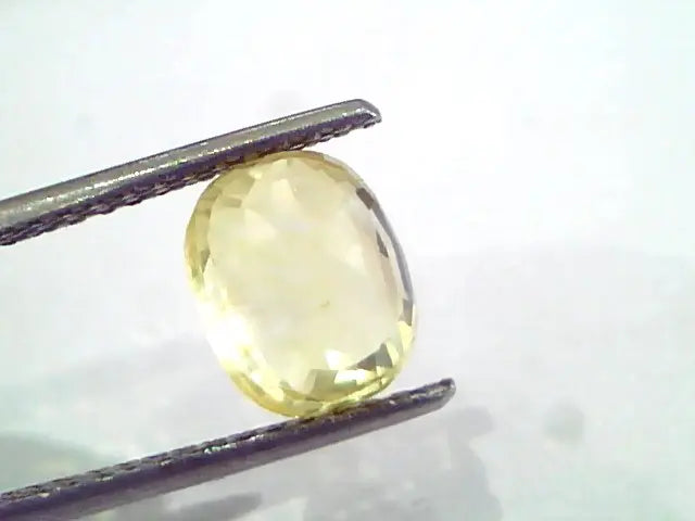 3.60 Ct Unheated Untreated Natural Ceylon Yellow Sapphire Pukhraj